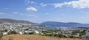 Southwest Prints: Castle and Marina, Bodrum, Turkish Aegean, Turkey, Asia