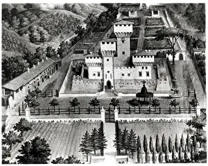 15th Century Prints: Castle Of The Medici Near Fagiolo