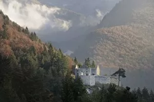 Castle ruins, Predil Pass, Triglav National Park, Slovenia, Europe