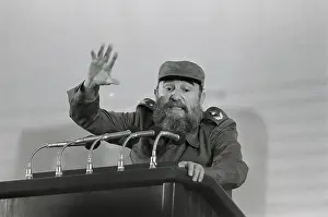 Anniversary Prints: Castro Making a Speech