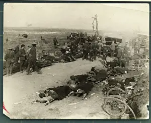Stretcher Prints: Casualties At British Station