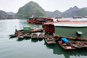 Images Dated 20th January 2016: Cat Ba fishing port