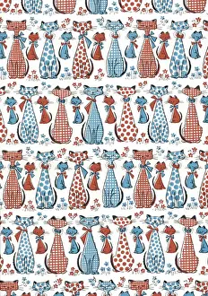 Polka Dot Prints: Cat pattern