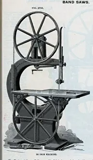 Carpentry Prints: Catalog Illustration Of Bandsaw