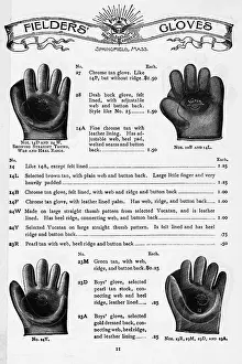 Catalog Prints: Catalog Page Showing Baseball Gloves