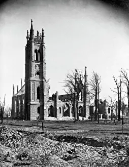 Rubble Prints: Cathedral During the Chicago Fire of 1871