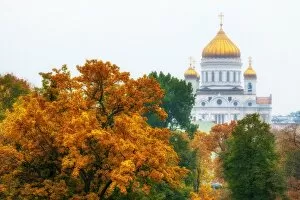 Images Dated 25th October 2015: Cathedral of Christ the Saviour in autumn