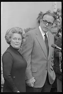 Stress Prints: Catherine and Randolph Hearst Pausing for a Reporter