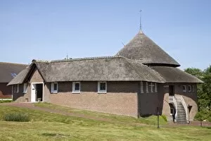 Images Dated 30th May 2014: Catholic church with thatched roof, Baltrum, East Frisian Islands, East Frisia, Lower Saxony