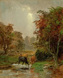 Bovine Prints: Cattle by a Stream, 1895