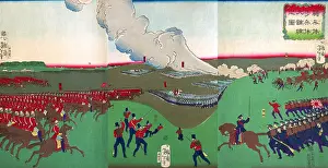Cavalry, Infantry and Soldiers Retreating