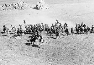 Landforms Prints: Cavalry Making A Charge In Asia Minor