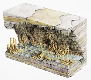 Rocky Gallery: Cave, cross-section