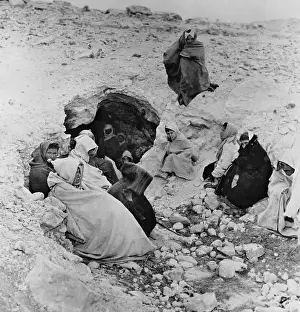 Cave-Dwelling Algerian Refugees