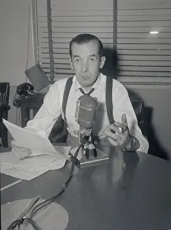 Edward R Prints: CBS Radio Broadcaster Edward R. Murrow