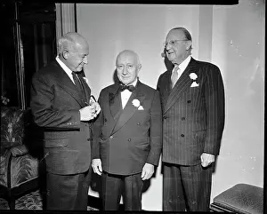 Lasky Prints: Cecil B DeMille, Adolph Zukor, and Jesse Lasky at Awards Dinner