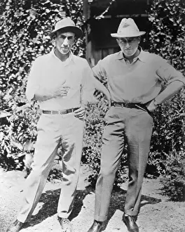 Cecil B Prints: Cecil B. DeMille With Brother at Mother's Home