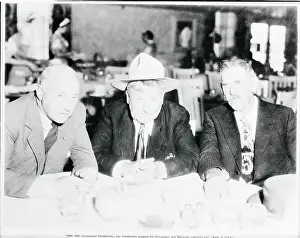 Cecil B Prints: Cecil B. DeMille, Death Valley Scotty and Uncle George Burch