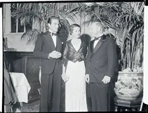 Cecil B Prints: Cecil B. Demille and Friends Attending a Charity Ball
