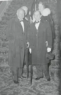 Cecil B Prints: Cecil B. Demille and Friends Attending Premiere of The Sign of the Cross