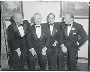 Cecil B Prints: Cecil B. DeMille with Hollywood Friends
