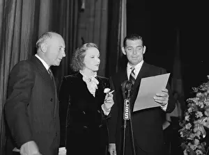 Cecil B Prints: Cecil B. DeMille, Marlene Dietrich and Clark Gable