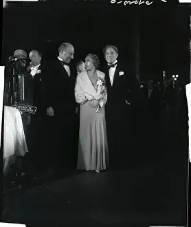Cecil B Prints: Cecil B. DeMille and Mary Pickford Attending Premiere