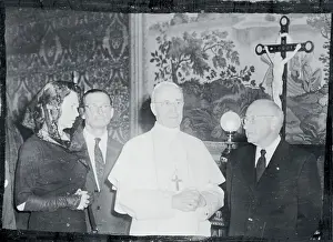 Cecil B. Demille With Pope Pius XII