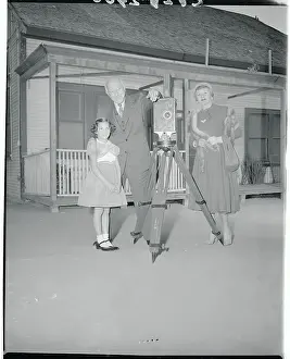 Cecil B. Demille Posing With Granddaughter