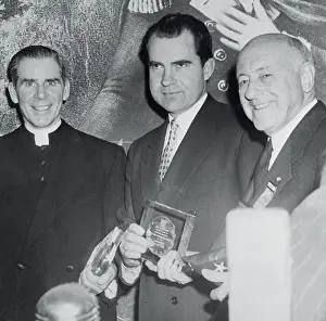 Cecil B. Demille Receiving Award from Richard Nixon