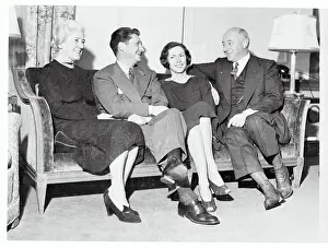 Cecil B Prints: Cecil B. DeMille Sitting Family Members