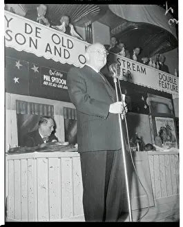 Cecil B. DeMIlle Speaking at Club Event