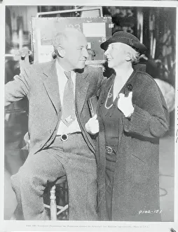 Cecil B Prints: Cecil B. Demille Speaking With Rachel Crothers