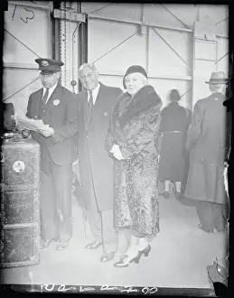 Cecil B Prints: Cecil B. Demille and Wife Returning From Abroad