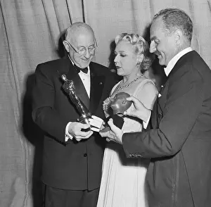 Darryl Francis Zanuck Prints: Cecil B. De Mille Receiving Award on Stage