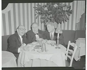 Cedric Hardwick with Charles Laughton and Friend