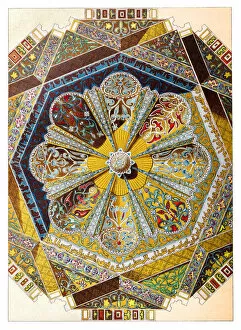 Images Dated 18th July 2018: Ceiling of The Mosque-Cathedral of Cordoba, the most important monument of all
