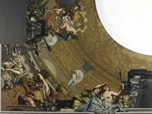 Companion Prints: Ceiling Painting With Diana And Her Companions
