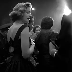 Prints of LOS ANGELES - OCTOBER 10: Actors Humphrey Bogart and Lauren Bacall attend the premiere of The Desperate Hours on October 10, 1955 in Los Angeles, California The Essence of Cool: Celebrities Attend The Desperate Hours