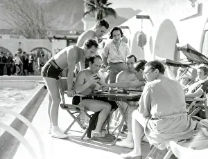 Celebrities Playing Backgammon