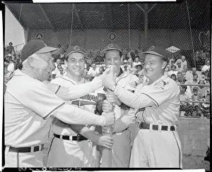 Tucson Prints: Celebrities Playing Baseball