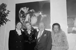 Celeste Holm, Arlene Dahl, George Hurrell, and Joan Bennett Posing