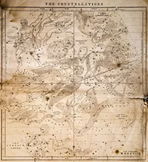 Images Dated 10th September 2014: Celestial Map 1856