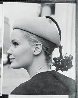 Celia Hammond Modeling Hat by Simone Mirman