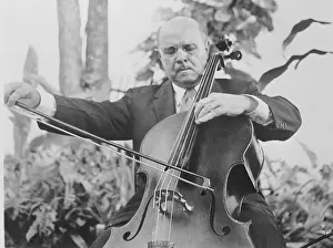 Cellist Pablo Casals Performing