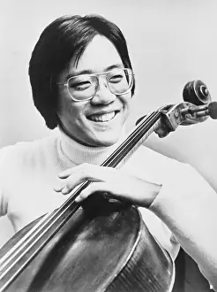 Cello Prints: Cellist Yo-Yo Ma with His Cello