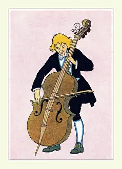 Instrument Prints: Cello Player