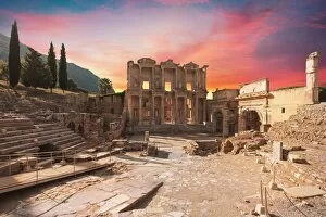 Images Dated 27th September 2015: Celsus Library in Ephesus, Turkey