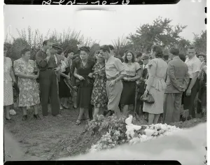 Newark Prints: Cemetery Scene for Murdered Child