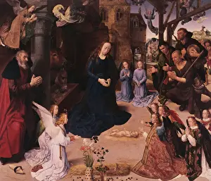 Saint Joseph Prints: Center Panel of Portinari Altarpiece by Hugo van der Goes